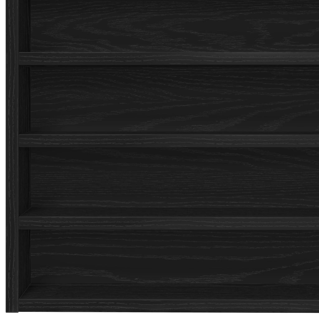 Armadio da parete  Nero in legno ingegnerizzato