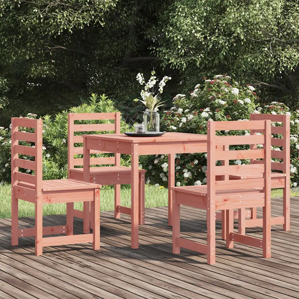 Set da Pranzo per Giardino 5 pz in Legno Massello di Douglascod mxl 76255