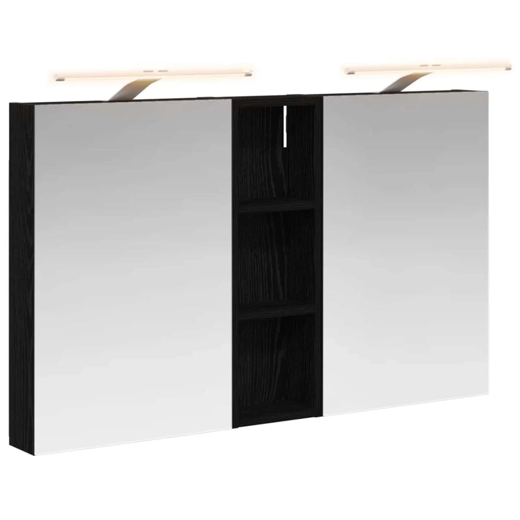 Set di Armadi da Bagno con porta 3 pcs 100 x 10,5 x 60,5 cm 3403705