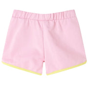 Pantaloncini da Bambina con Bordi Rosa Brillante 128 11582