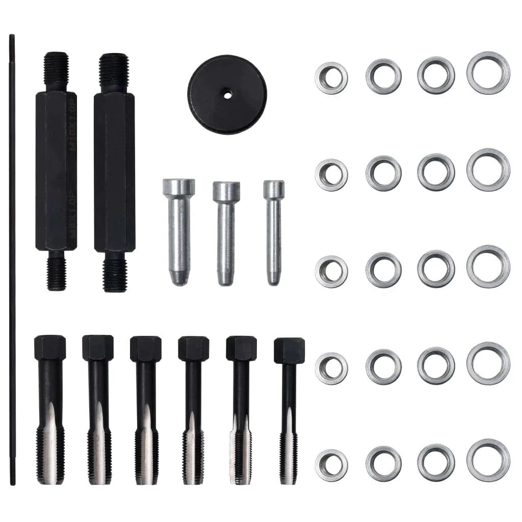 Kit di riparazione filettature candelette 33 pezzi M8 M10 M12 02_0004257