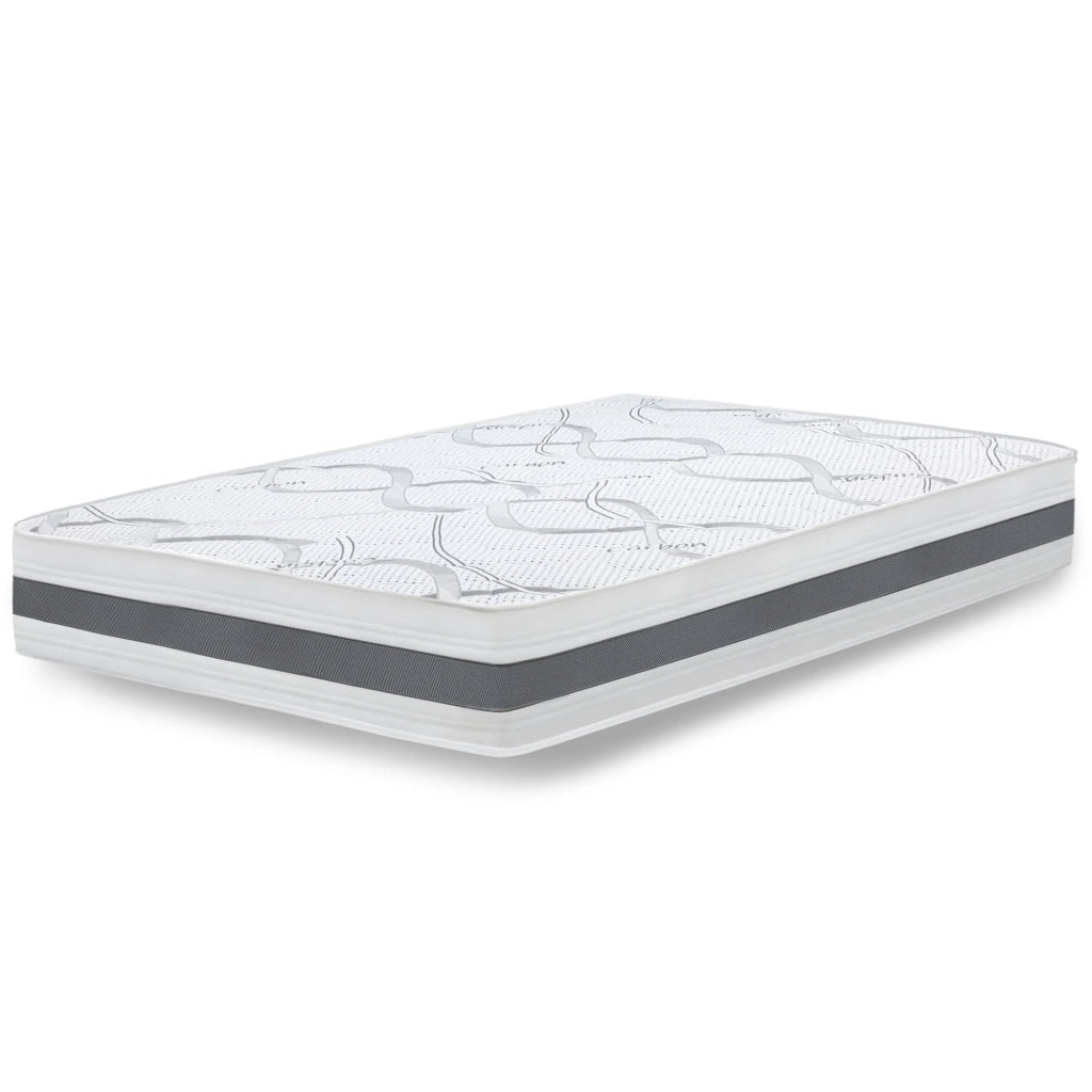 Materasso in Memory Foam Singolo 95x200 Altezza 22 cm | Rigidità media/alta | Tessuto Anallergico e Traspirante | Proprieta' Ortopediche Automodellanti | Prodotto in Italia