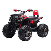 EasyComfort Quad per Bambini Elettrico 12V con Fari e Batteria Ricaricabile, Età 3-5 Anni, 100x65x73cm, Rosso