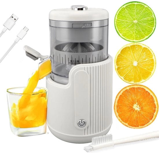 Elettro Citruspersa Portatile - Centrifuga per Succo di Frutta - Caricabile - Bianca - Estrazione di Frutta - Adatta per Tutti i Tipi di Frutta - Modello: [modello] - Codice Prodotto: [codice prodotto]
