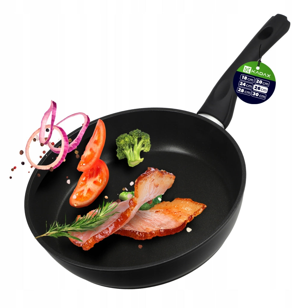 Padella antiaderente KADAX da 26 cm, grande, per piani cottura a gas e induzione.