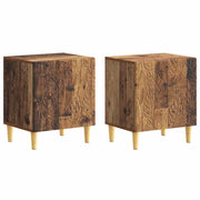 Comodino 2 pcs Legno antico 43 x 34,5 x 50 cm 895042