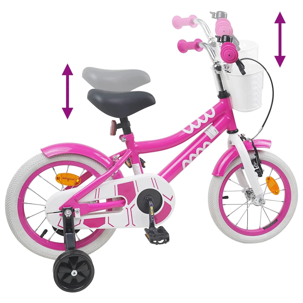 Bicicletta per Bambini 16 Pollici per bambini di 4-6 anni Rosa