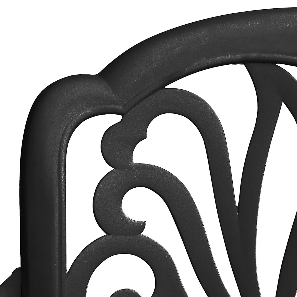 Set da Bistrot 3 pz in Alluminio Pressofuso Nero 3070578