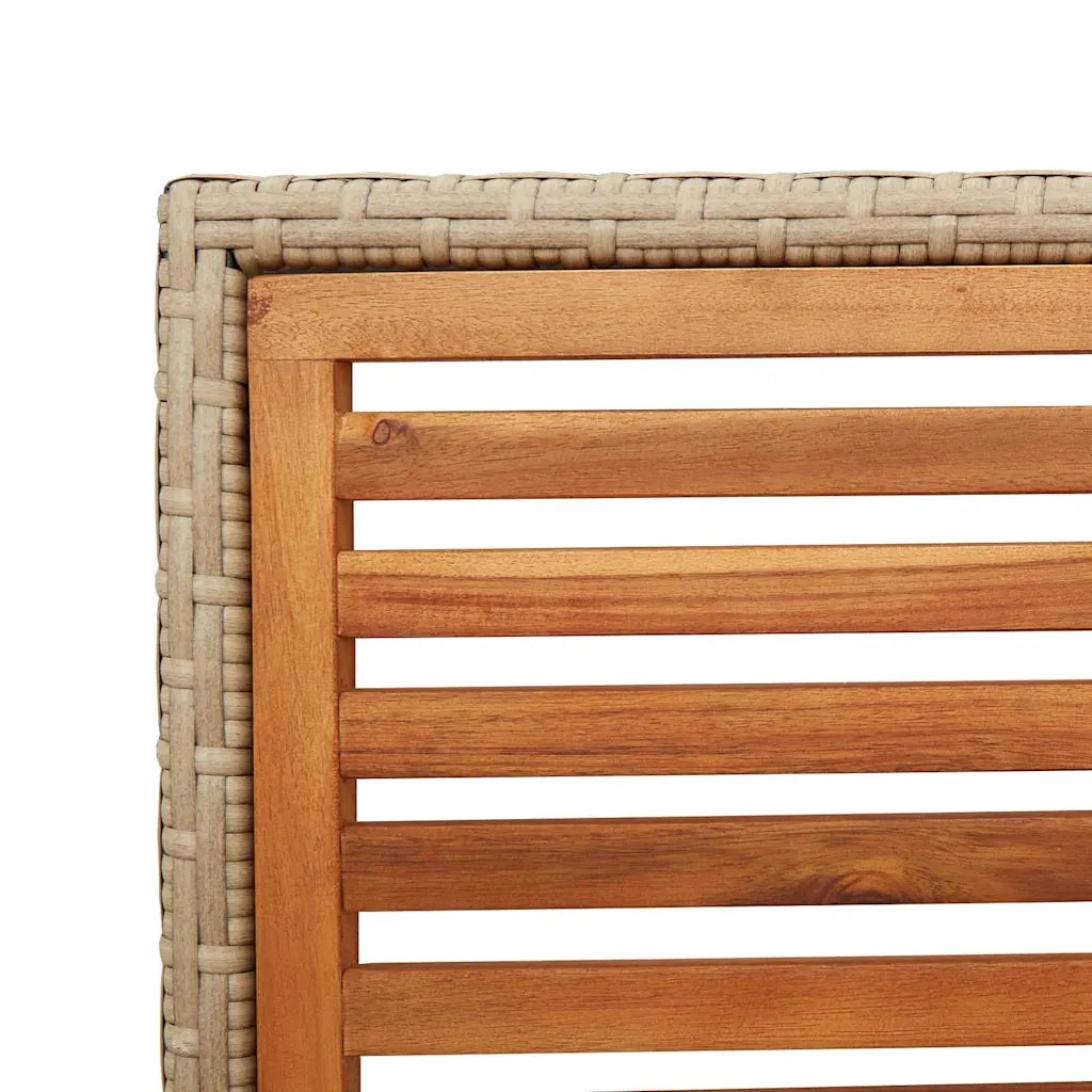 Sedie impilabili da giardino 2 pz | Sedie da Esterno Marrone e Beige