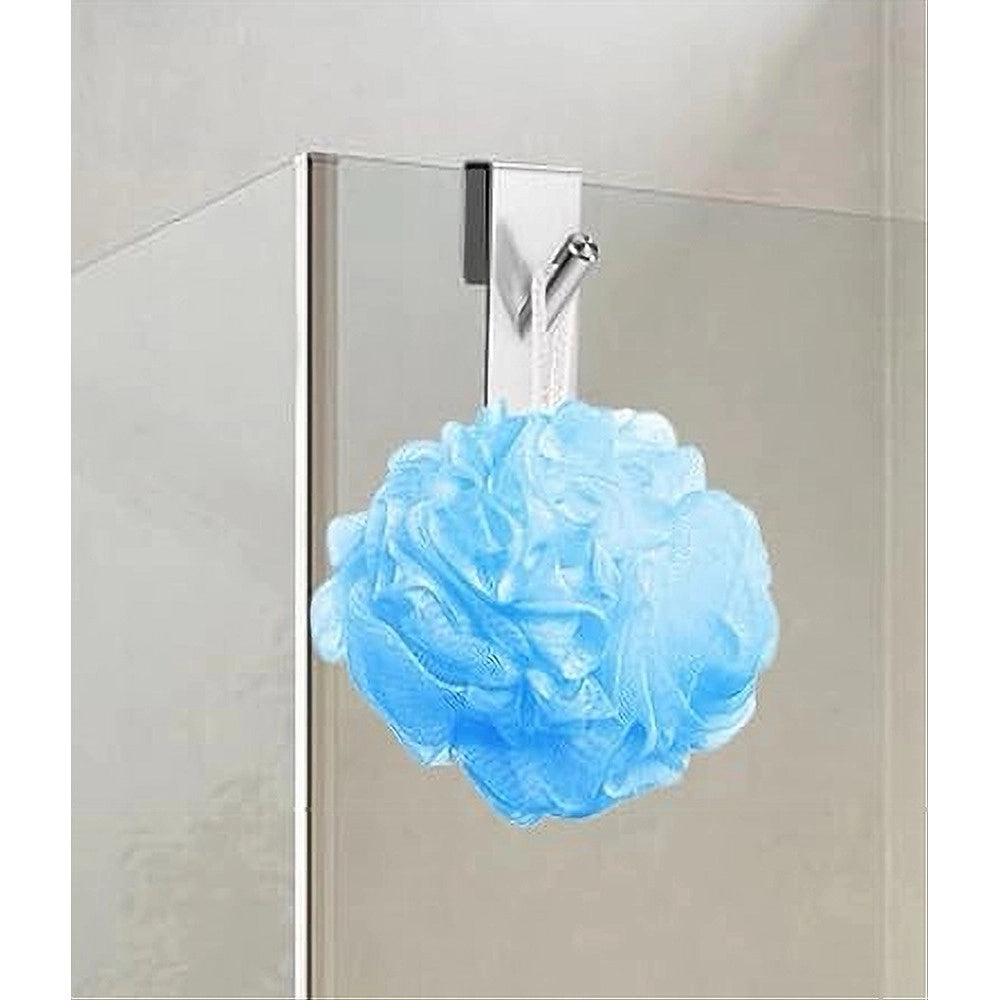Trade Shop - Gancio Doppio Per Porta Box Doccia Per Appendere Asciugamani Bagno 4x18 Cm 87766 -