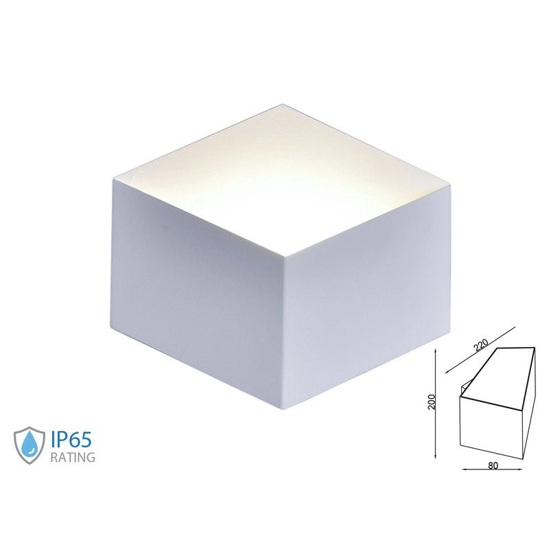 Applique Lampada LED da Muro Squadrata Esagonale 3W 4000K Carcassa Bianca IP20 SKU-8345