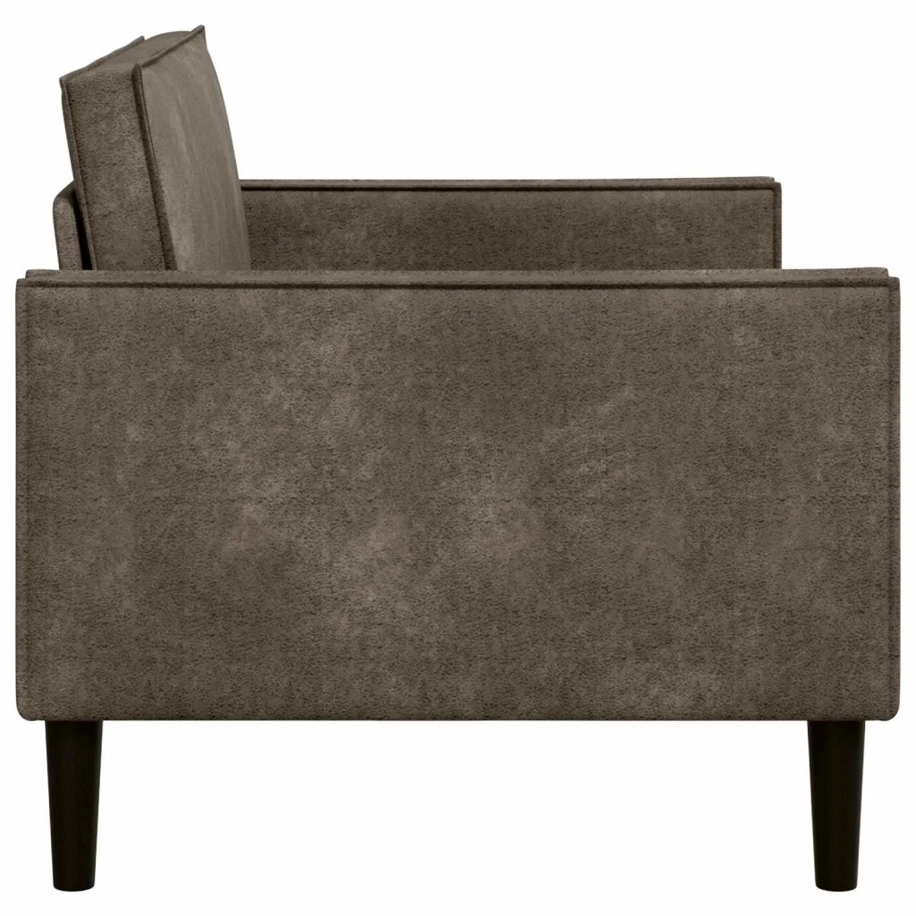 Poltrona XXL Grigio Scuro Pelle Scamosciata Sintetica 42043540