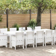 Set da Pranzo per Giardino 13 pcs Bianco e Grigio chiaro 3378623