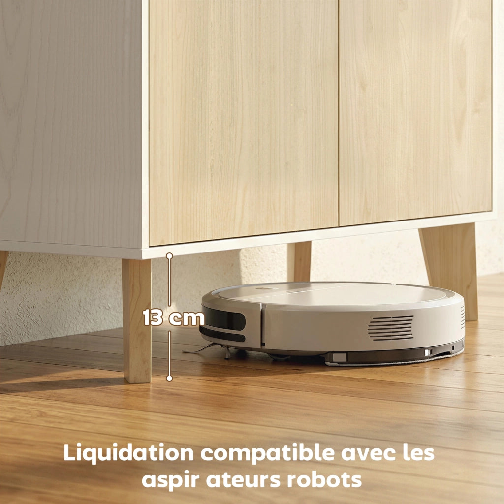 Buffet ¨C zephmum ¨C bianco e legno naturale, 80x40x135cm