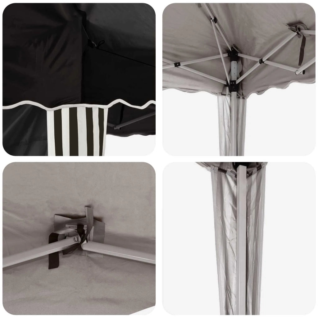 Tenda per feste a pop-up 575 x 289 x 245 cm Nero