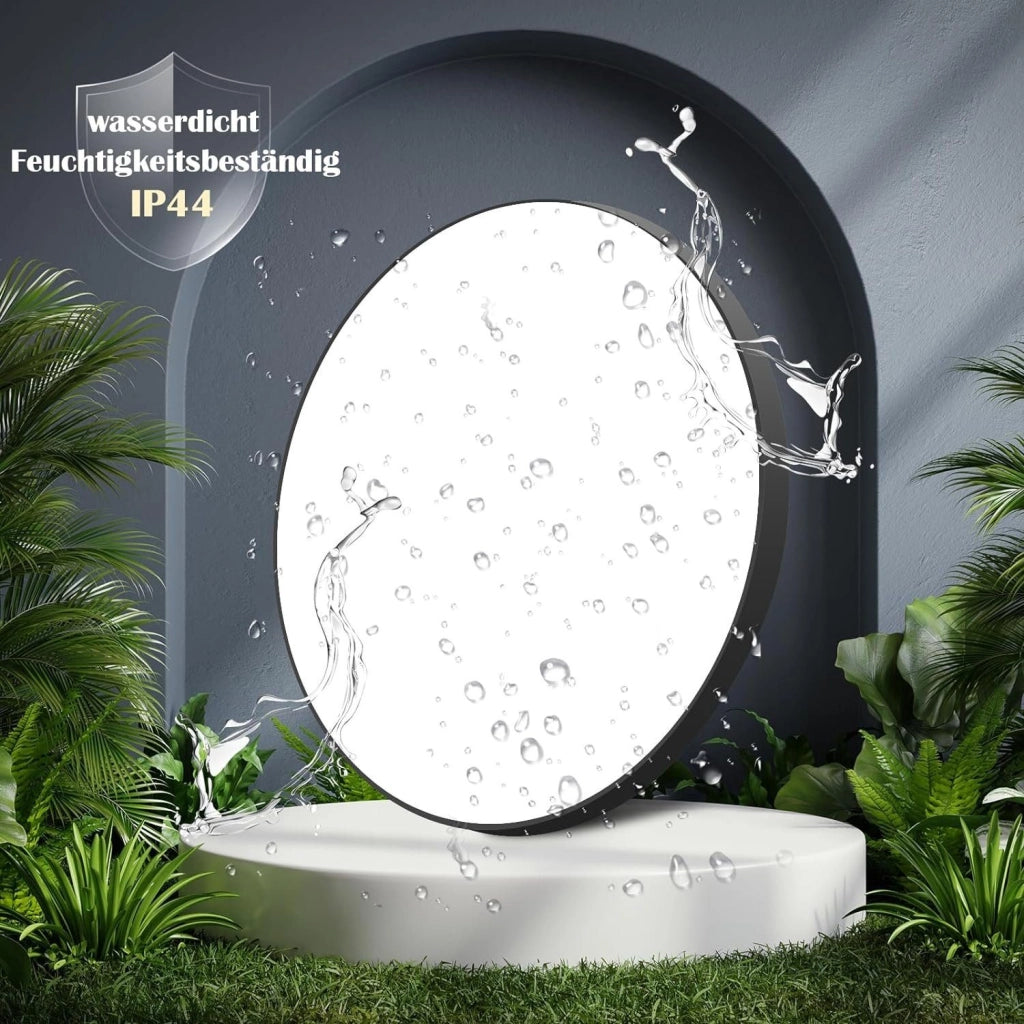 ZMH Lampada da soffitto a LED IP44 con telecomando - Illuminazione di design per cucina e corridoio