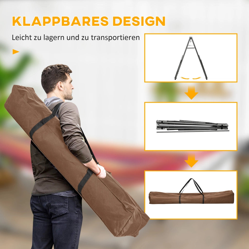 Supporto amaca 2 in 1 impermeabile asciugatrice 290 cm x 92 cm x 88 cm nero