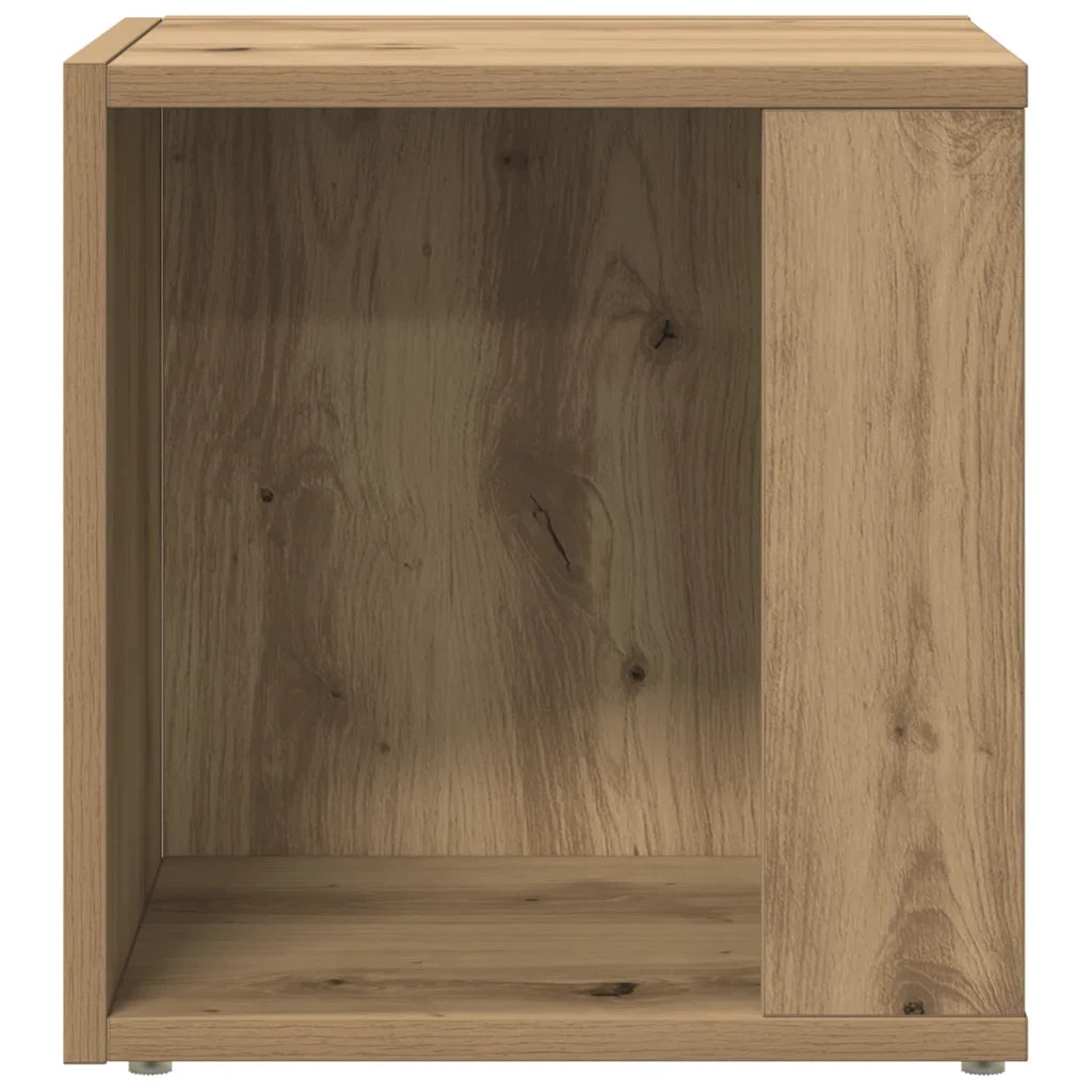 Tavolino da Salotto-Tavolino da soggiorno-Tavolo Rovere Artigianale 33x33x34cm in Truciolato