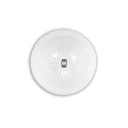 Plafoniera Classica Shell Vetro Trasparente 3 Luci E27