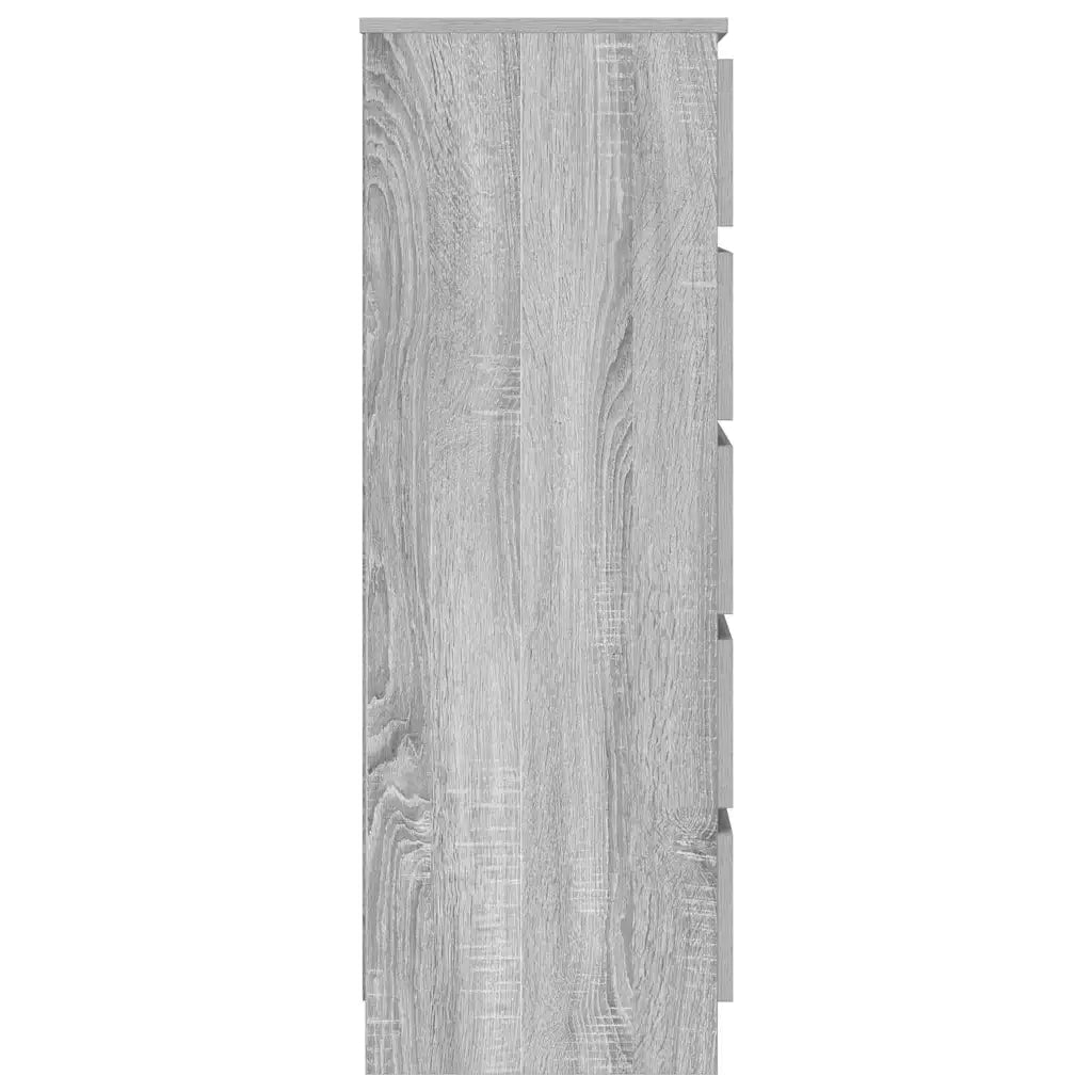 Cassettiera Grigio Sonoma 60x36x103 cm in Legno Multistrato