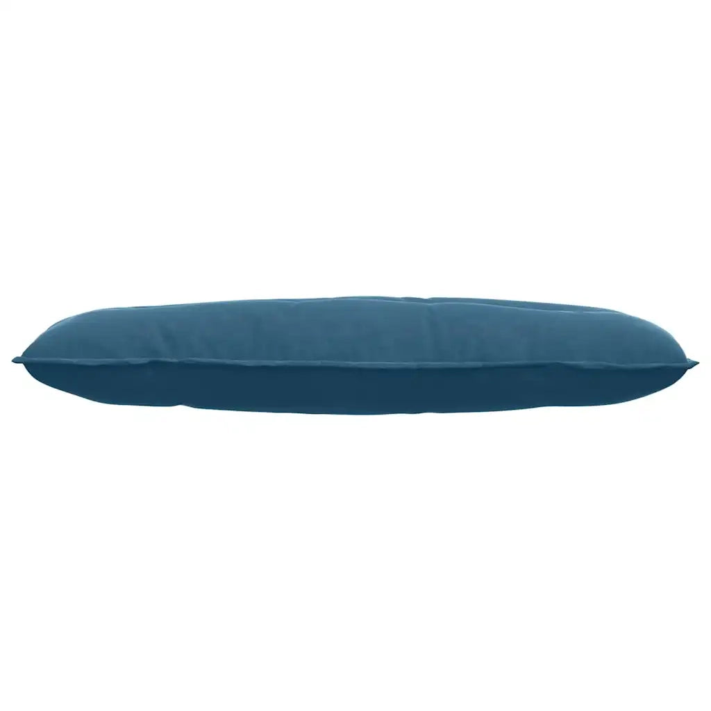 Cuscino per Schiena | Cuscino dorsale Blu 120 x 50 cm Tessuto in Cords