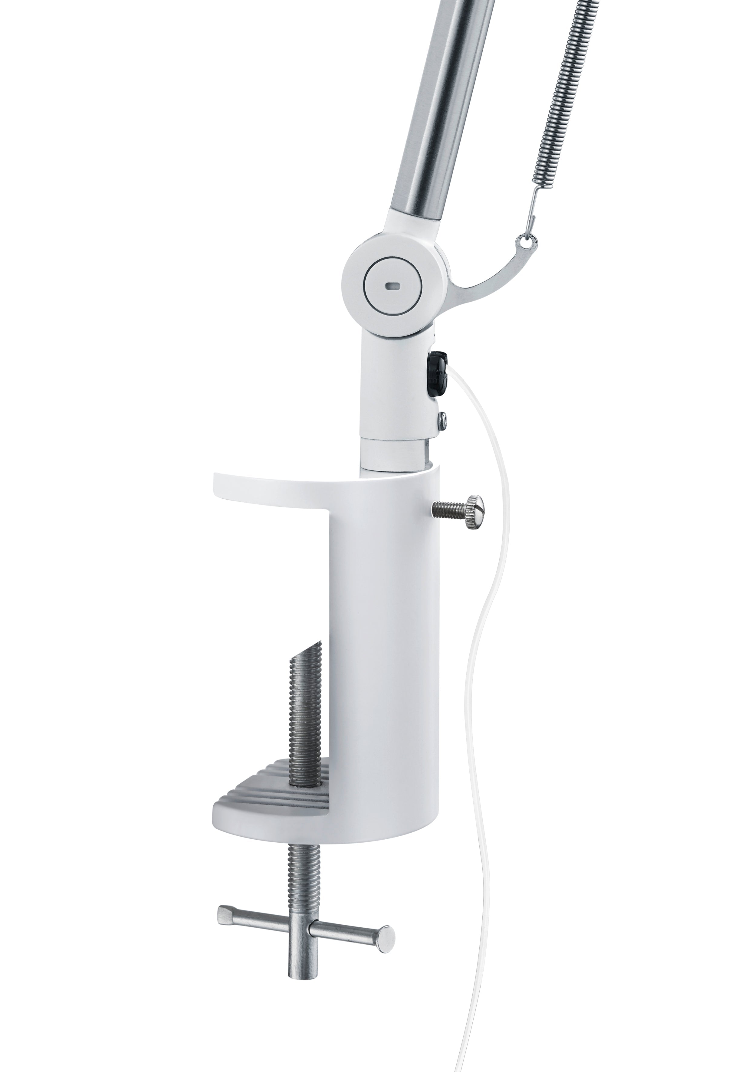 Lampada tavolo da Interno a LED in Metallo Bianco Opaco