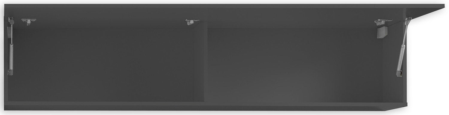 Pensile 1 Anta Vasistas 100x40x30 cm Maruska Grigio Antracite Opaco