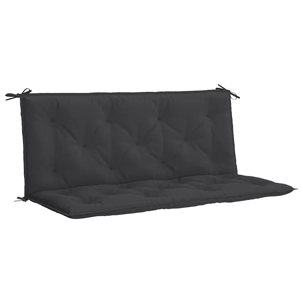 Cuscino per Panca Nero 120x(50+50)x7 cm in Tessuto Oxford 315011