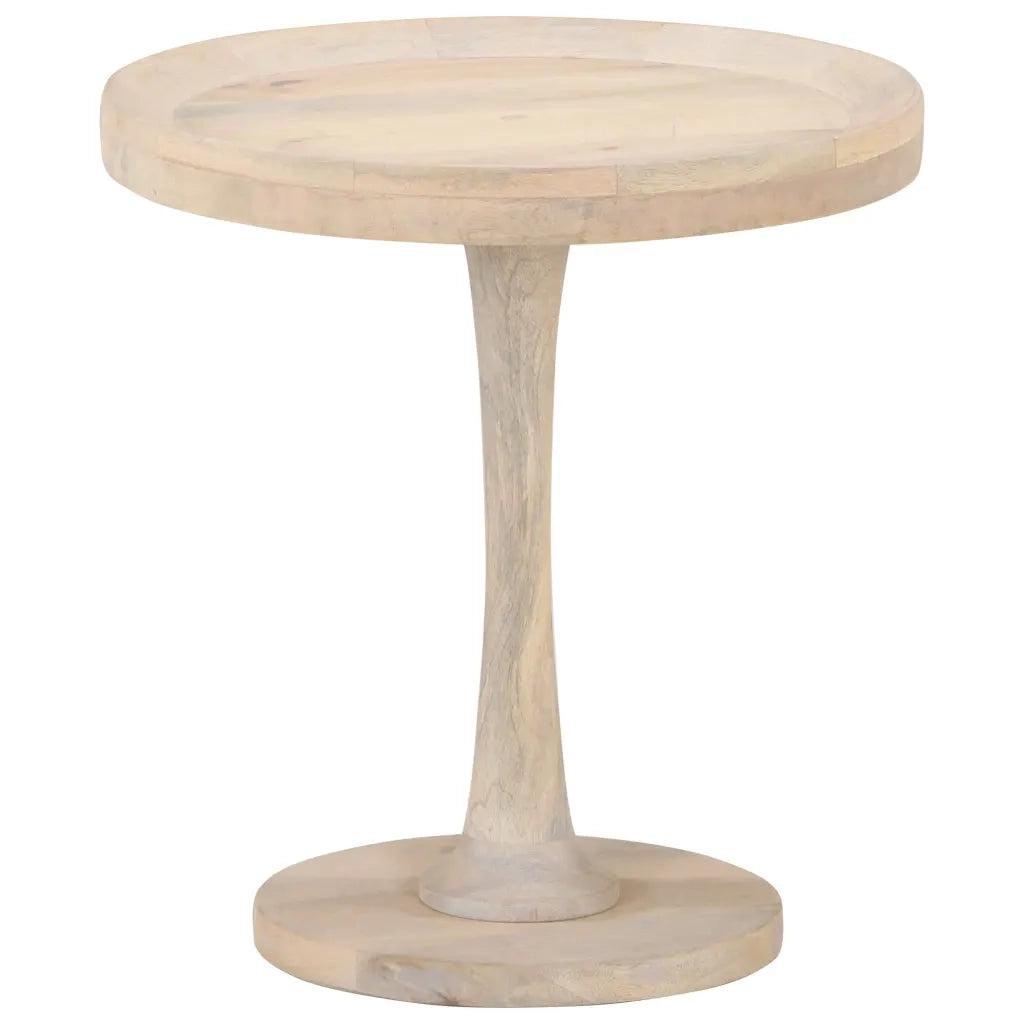Tavolino | Tavolo laterale di Servizio ?50x55 cm in Legno Massello di Mango