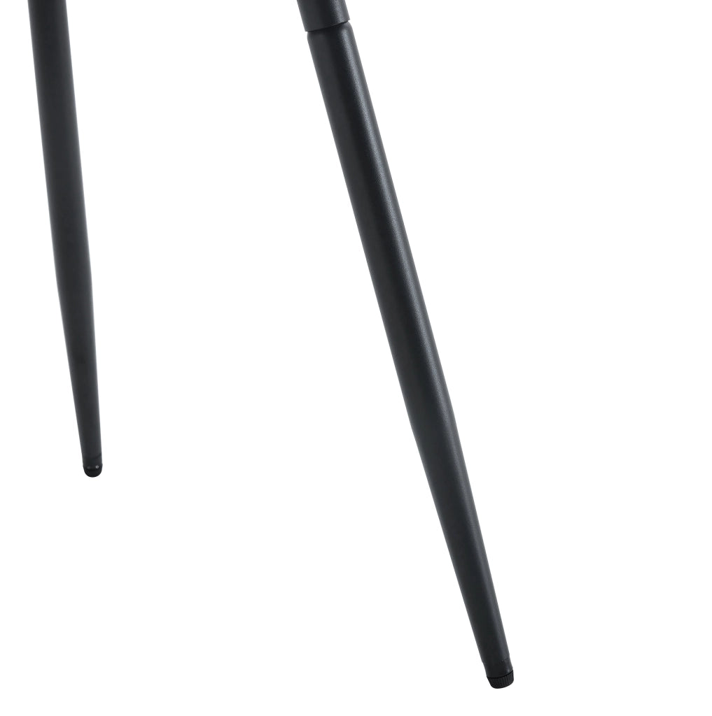 Set tavolo rotondo Ø100 cm con sedie, marrone e nero