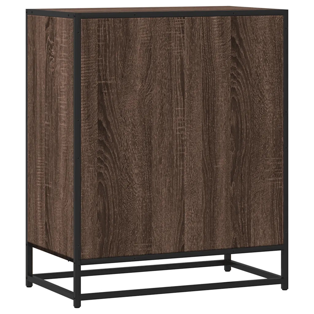 Credenza Rovere Marrone 62x35x76 cm in Legno Multistrato