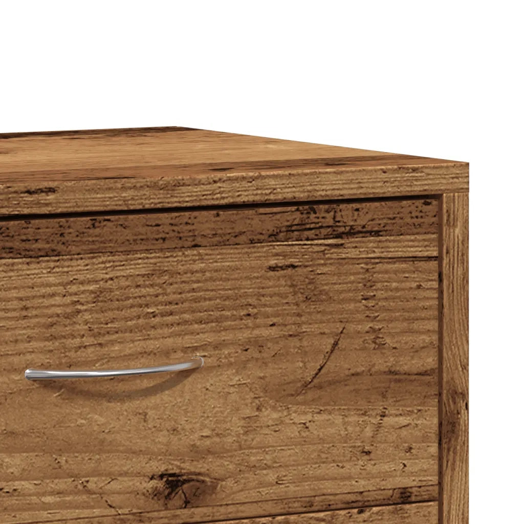 vidaXL Comodini Legno Antico 2 pz 40x30x40 cm in Legno Multistrato
