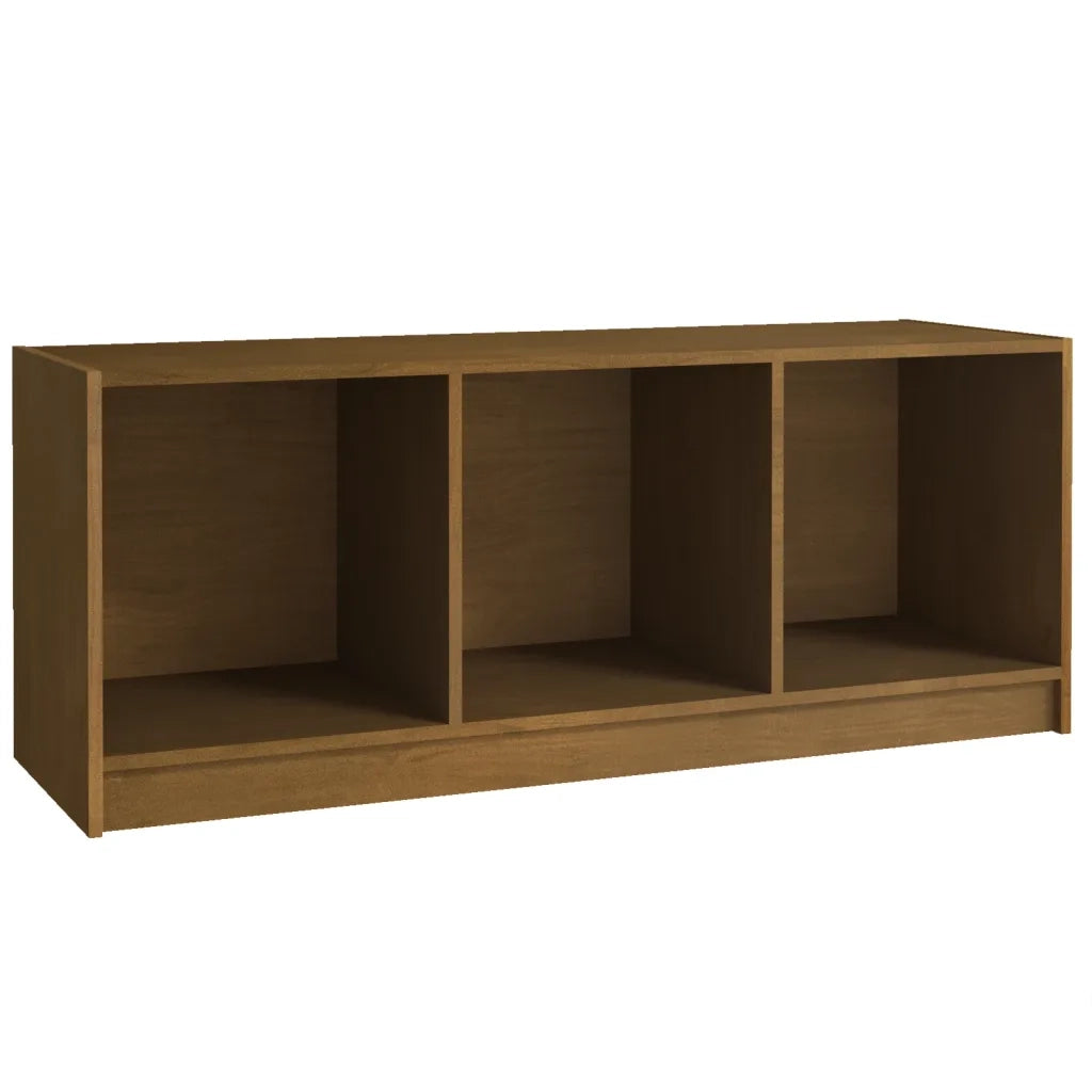 Mobile Porta TV Marrone Ambra 104x33x41 cm in Legno di Pino 809963