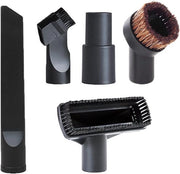 Set di pennelli per aspirazione - Universali, per pulire mobili - Adattatore diametro interno 32/35mm - Per uso in casa e auto - Elimina polvere - Nero - Multiuso - 5 pezzi