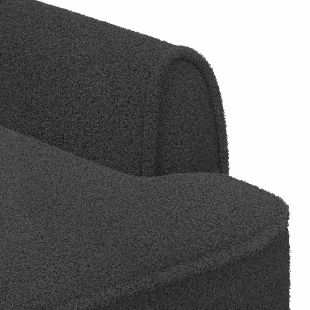 Loveseat con bottoni imbottiti Grigio Scuro 117 x 67 x 77 cm 42041825
