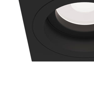 Faretto da incasso Downlight in Alluminio Atom Nero