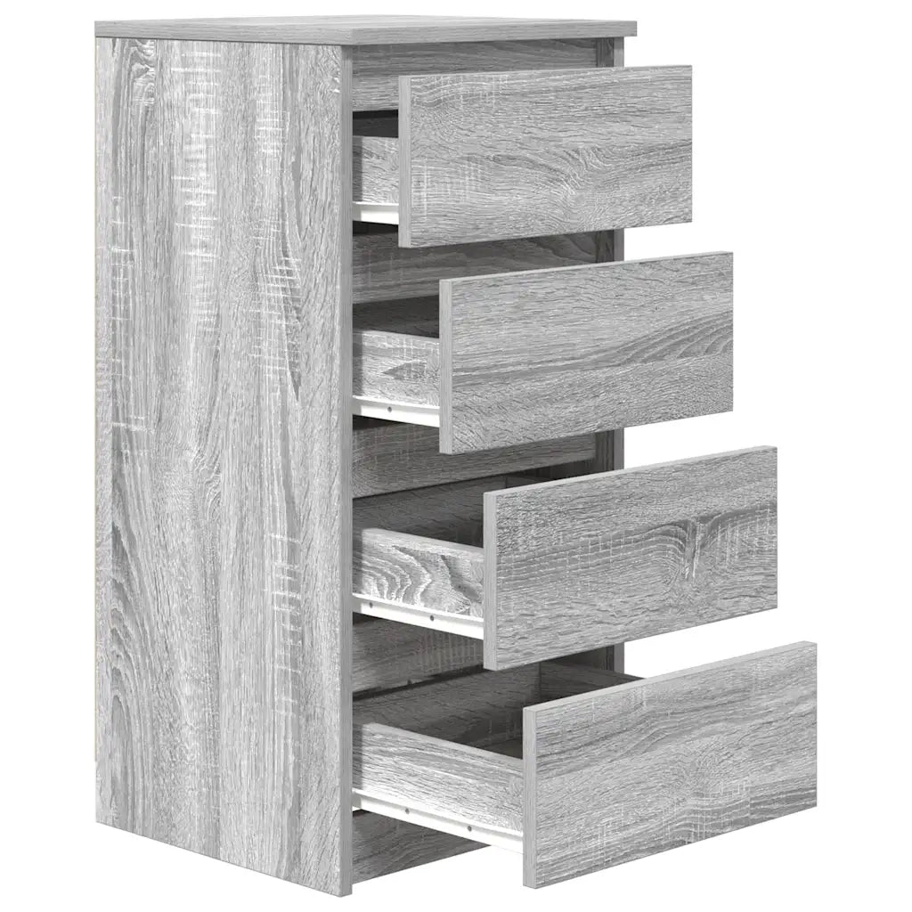 Credenza Grigio Sonoma 37,5x35x76 cm in Legno Multistrato 861756