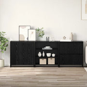 Credenza 3 pcs Rovere Nero 70 x 41 x 75 cm Legno multistrato 3393157