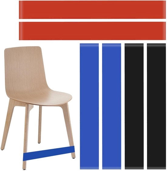 Cinture di sedia 6 pezzi - Cinture flessibili/stiracabili - Cinture sensoriali per la regolazione della postura - Cinture per fidget - Materiale TPE/emulsione - Per l'autoregolazione - Cinture per seduta