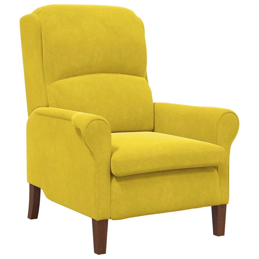 poltrona Giallo 76 x 94 x 102 cm Velluto