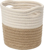 Tessuto di cotone in lana 15x15 cm, vaso per piante, contenitore per piante, vaso intrecciato per piante, contenitore per piante, contenitore per piccole piante, contenitore per piante, decorazione artistica, giocattolo, decorazione per la casa