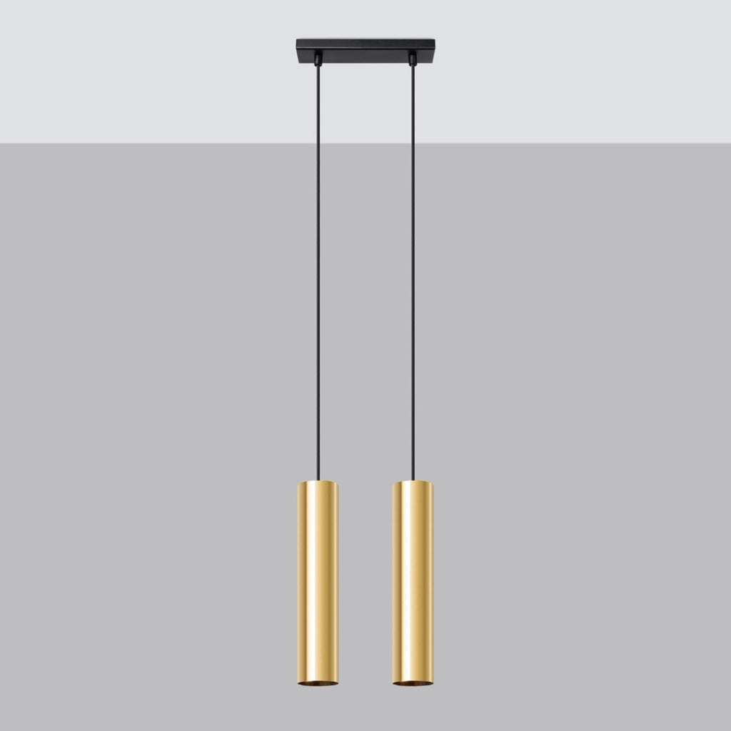 Sospensione Modeno doppio tubo oro 2xGU10 Pure Lume