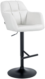 Barhocker Natoma Kunstleder schwarz