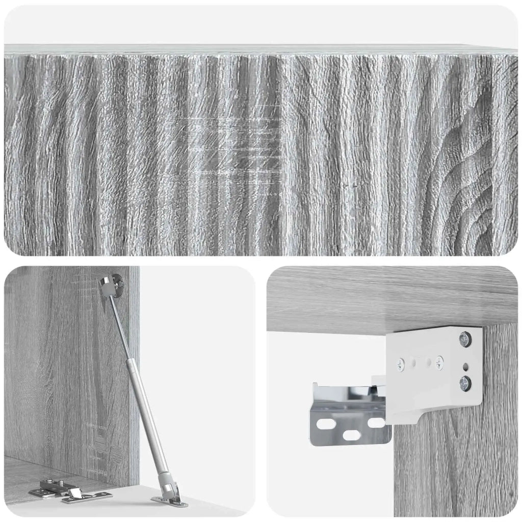 Mobile Porta TV da Muro Grigio Sonoma 59,5 x 31 x 30 cm 898541
