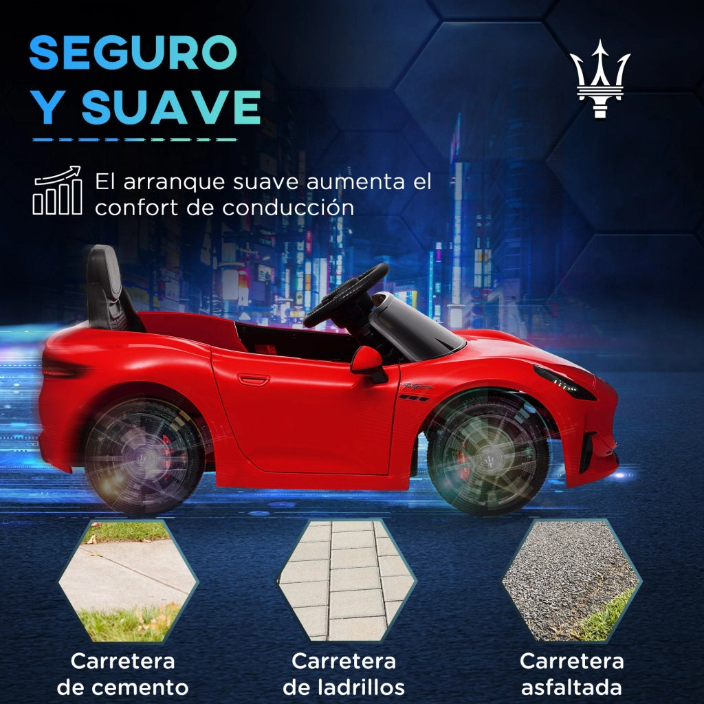 Macchina Elettrica per Bambini con Licenza Maserati Gran Turismo Folgore 12V Grigio