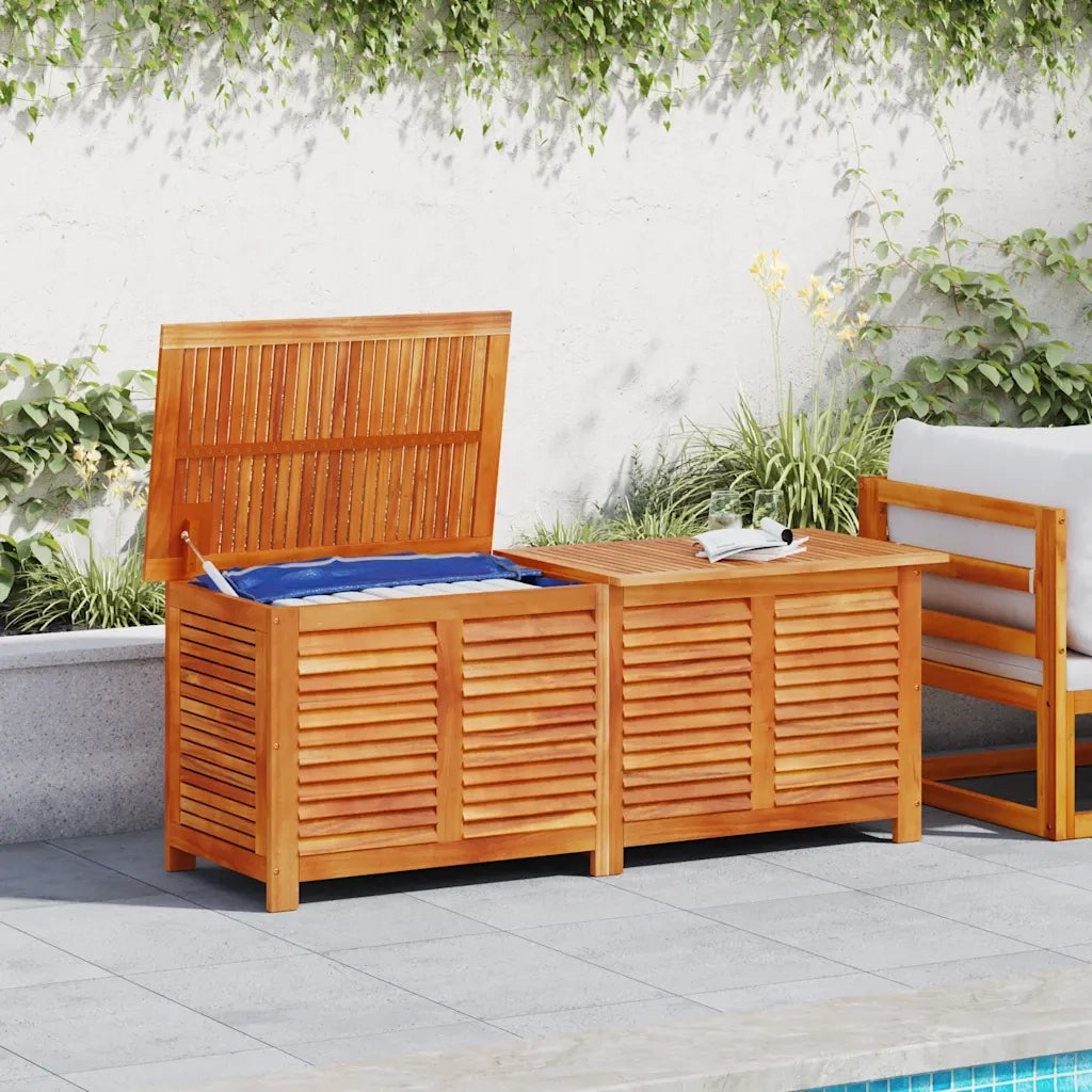 Contenitore Giardino con Feritoia 150x50x56cm Massello Acaciacod mxl 111690