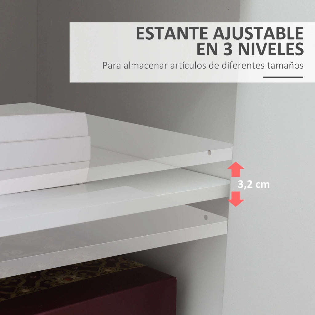 Armadio per ufficio con ruote ¨C zephmum ¨C bianco 60x39x80 cm