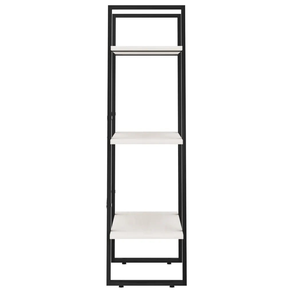 Scaffale Bianco 60x30x105 cm in Legno Massello di Pino 806513