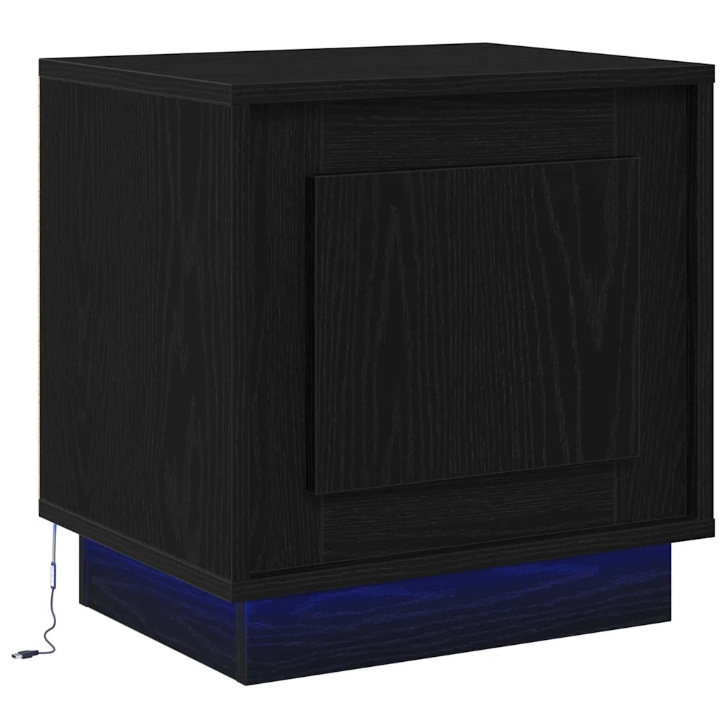 Armadio da Notte 2 pcs Nero 44 x 34,5 x 45 cm Legno multistrato 869565