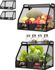 Fruitario appeso - 2 pezzi per organizzatore della cucina - filiere per la conservazione di frutta, snack e verdure